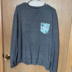 Vans Long Sleeve Shirt with Flamingo Pocket